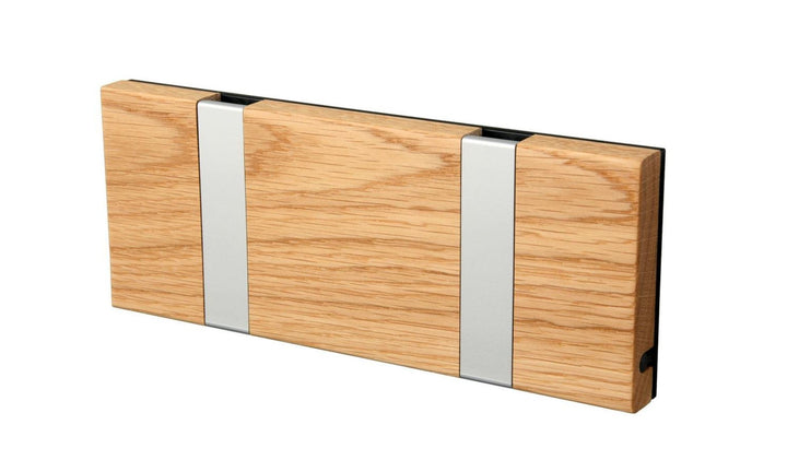 Wandgarderobe Knax mit zwei Haken waagerecht von Loca