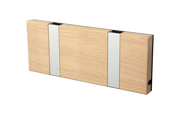 Wandgarderobe Knax mit zwei Haken waagerecht von Loca