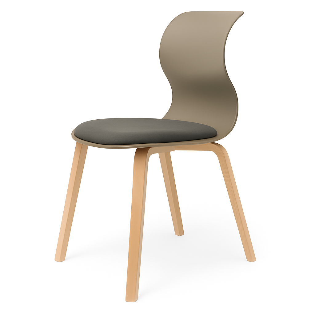 Pro Chair Vierbeinholzgestell von Flötotto