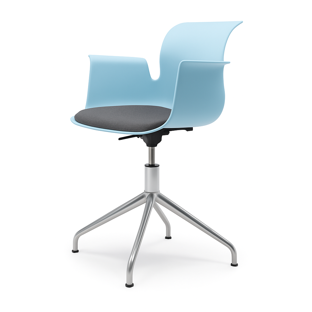 PRO ARMCHAIR Vierstern-Aluminiumgestell