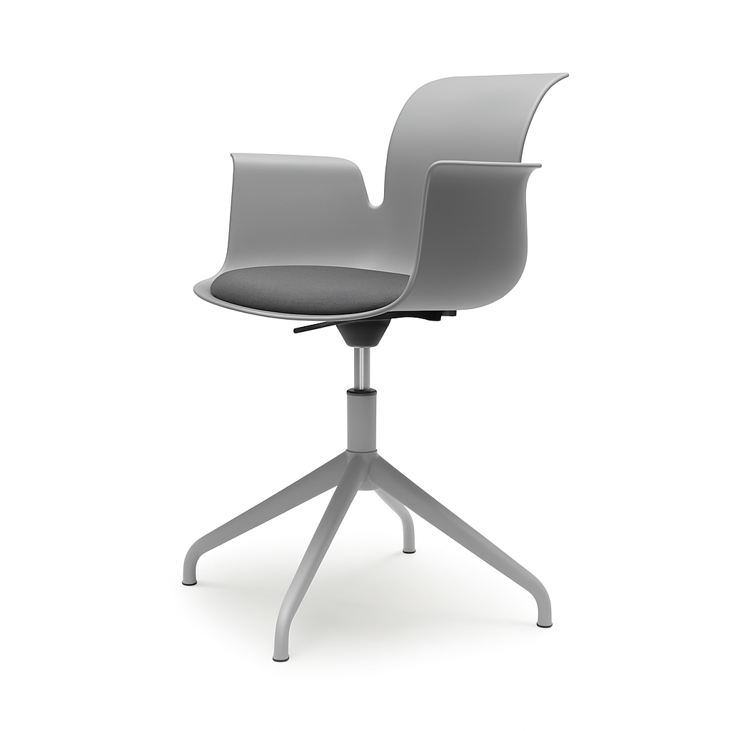 Pro Armchair Viersternalugestell farbig pulverbeschichtet von Flötotto