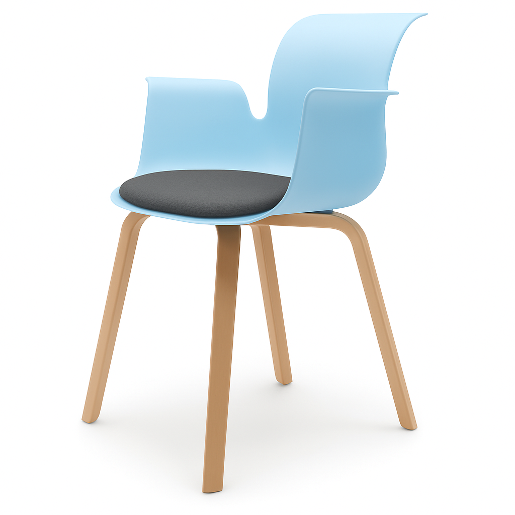 Pro Armchair Vierbeinholzgestell von Flötotto