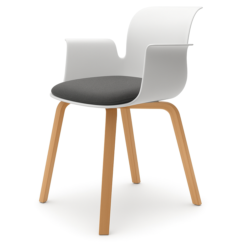 Pro Armchair Vierbeinholzgestell von Flötotto