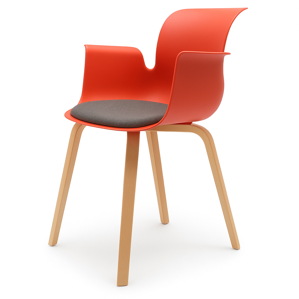 Pro Armchair Vierbeinholzgestell von Flötotto
