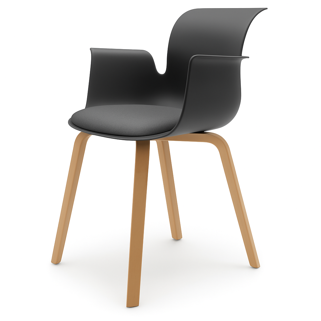 Pro Armchair Vierbeinholzgestell von Flötotto