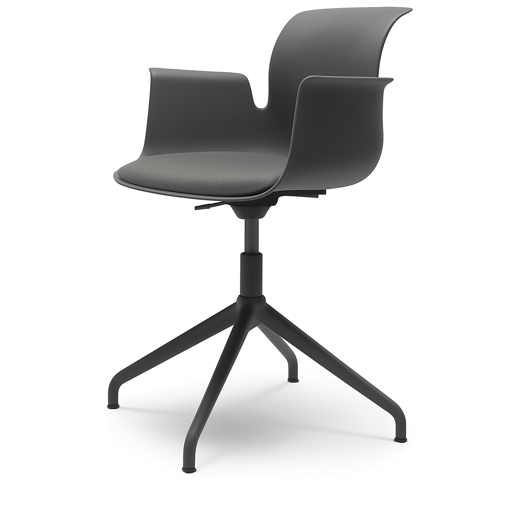 Pro Armchair Viersternalugestell farbig pulverbeschichtet von Flötotto