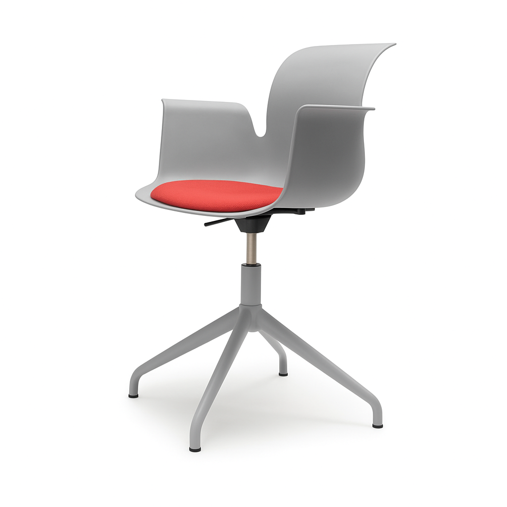 Pro Armchair Viersternalugestell farbig pulverbeschichtet von Flötotto
