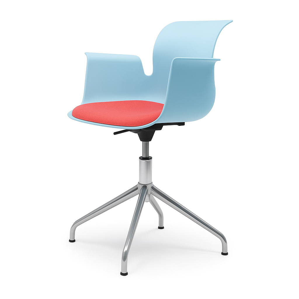 PRO ARMCHAIR Vierstern-Aluminiumgestell