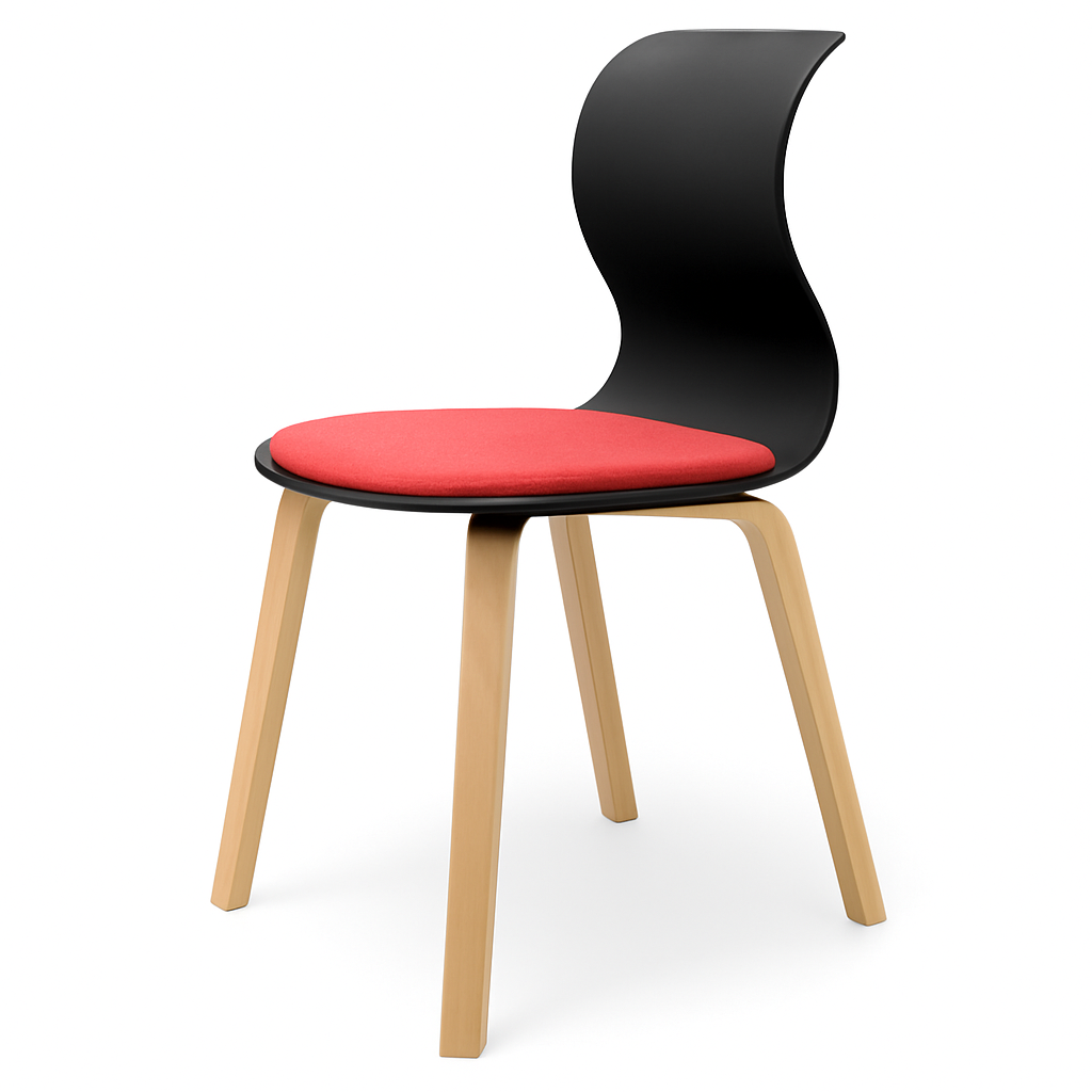 Pro Chair Vierbeinholzgestell von Flötotto
