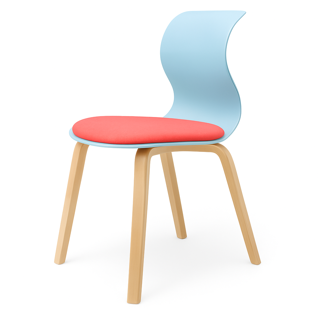 Pro Chair Vierbeinholzgestell von Flötotto