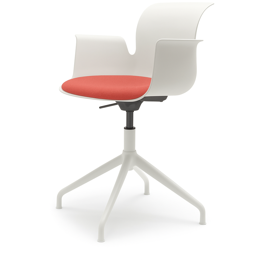 Pro Armchair Viersternalugestell farbig pulverbeschichtet von Flötotto