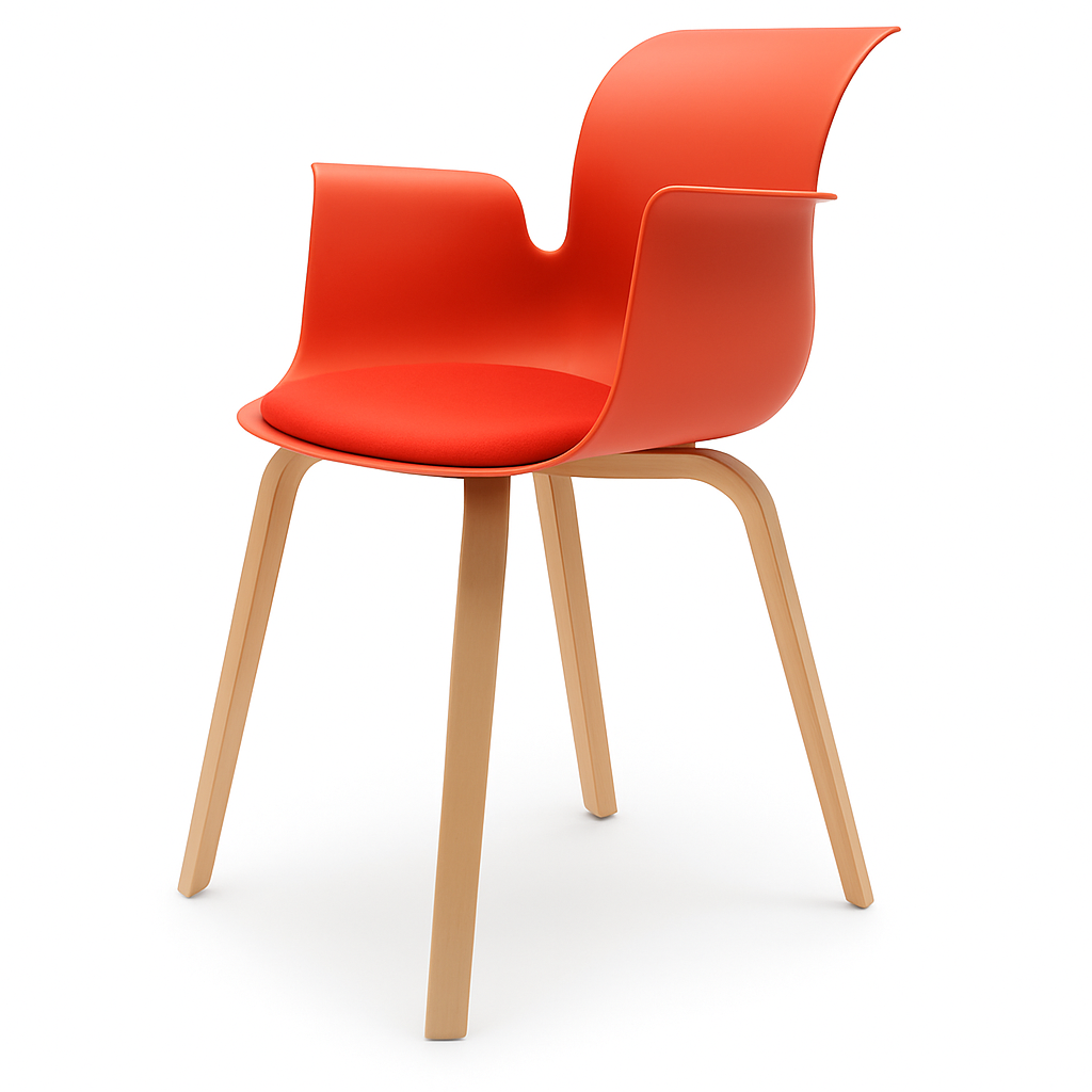 Pro Armchair Vierbeinholzgestell von Flötotto