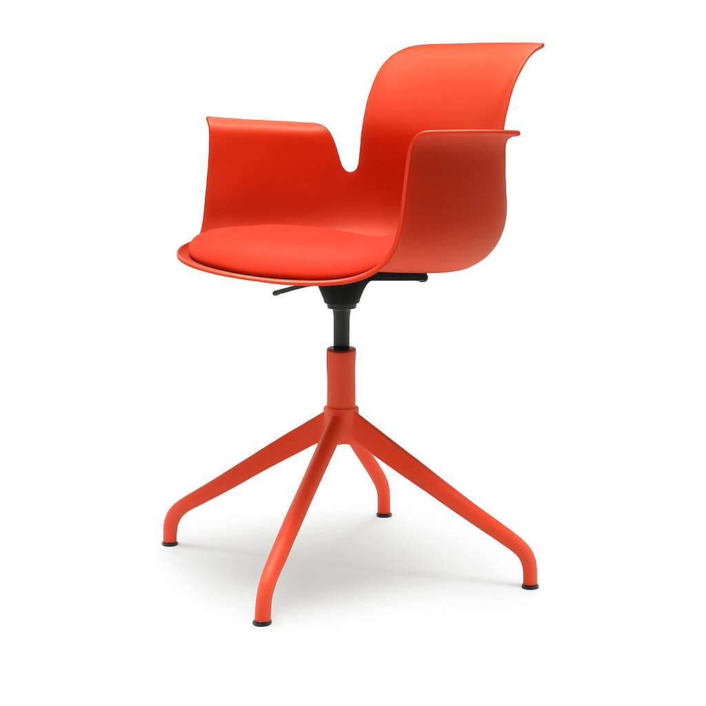 Pro Armchair Viersternalugestell farbig pulverbeschichtet von Flötotto