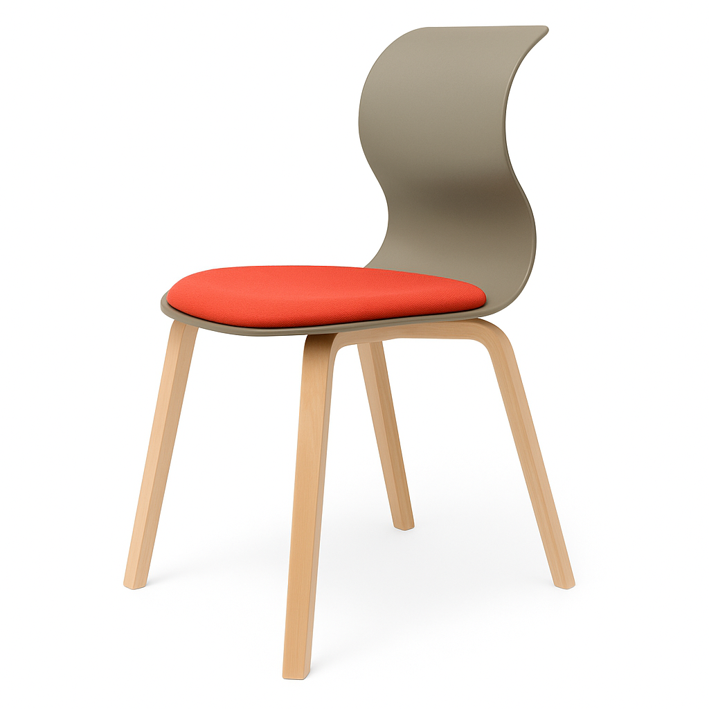 Pro Chair Vierbeinholzgestell von Flötotto