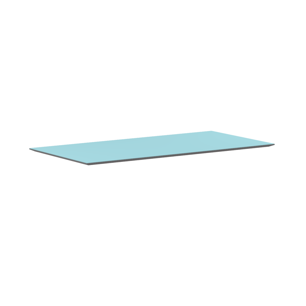 Linoleum MDF-Tischplatte 1600 x 800 mm für Eiermann Tischgestell