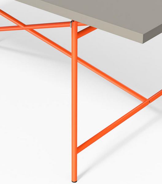 Eiermann 1 Tisch inkl. Melamintischplatte 140x80 cm (Kreuzposition: Exzentrisch)