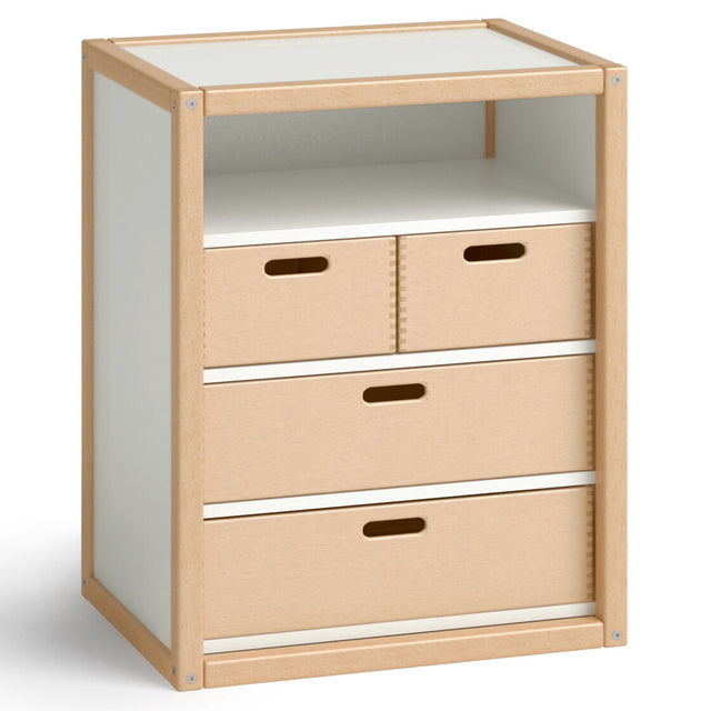 Container mit 2+2 Schubkästen, H74 B60 T45 von flötotto