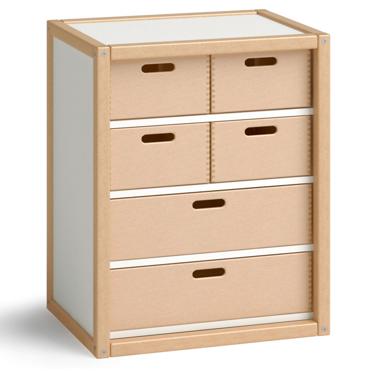 Container mit 6 Schubkästen, H74 B60 T45 von flötotto