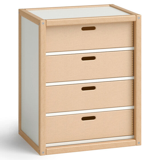 Container mit 4 Schubkästen, H74 B60 T45 von flötotto