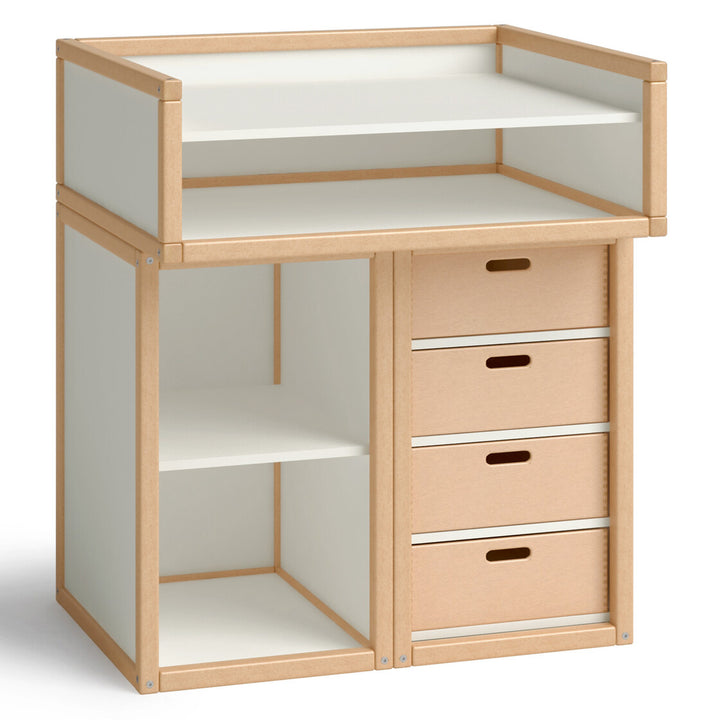 Wickelkommode offen und mit Schubkästen von flötotto