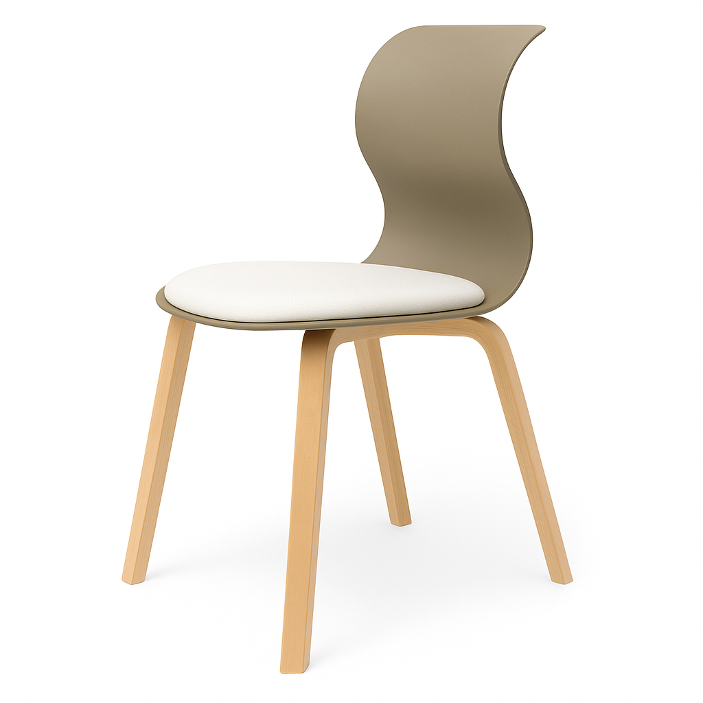 Pro Chair Vierbeinholzgestell von Flötotto