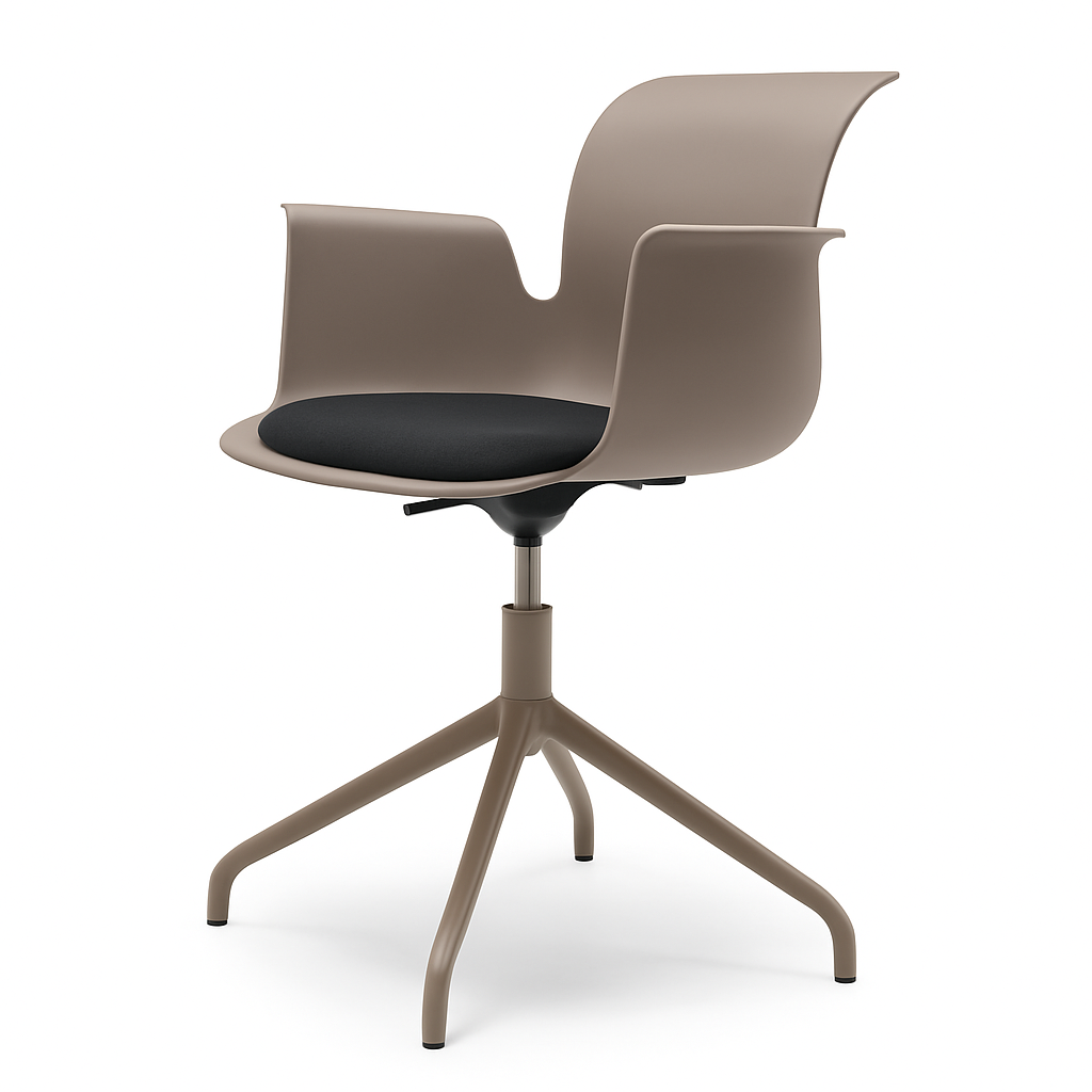 Pro Armchair Viersternalugestell farbig pulverbeschichtet von Flötotto