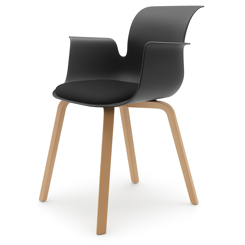 Pro Armchair Vierbeinholzgestell von Flötotto