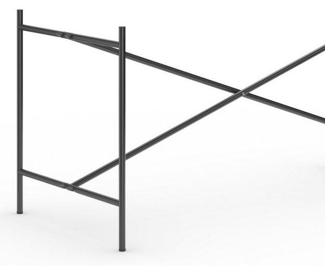 Eiermann 2 Tisch inkl. Melamintischplatte 180x90 cm (Kreuzposition: Mittig)