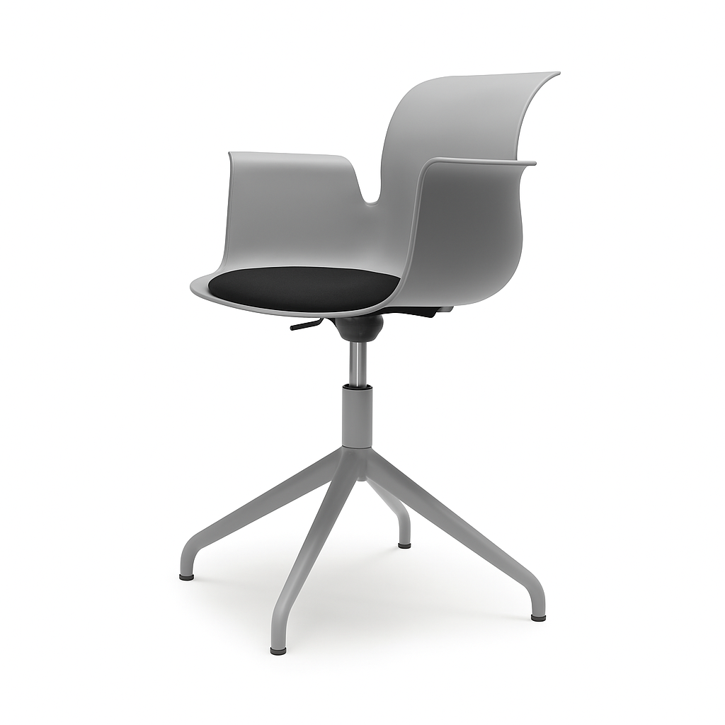 Pro Armchair Viersternalugestell farbig pulverbeschichtet von Flötotto