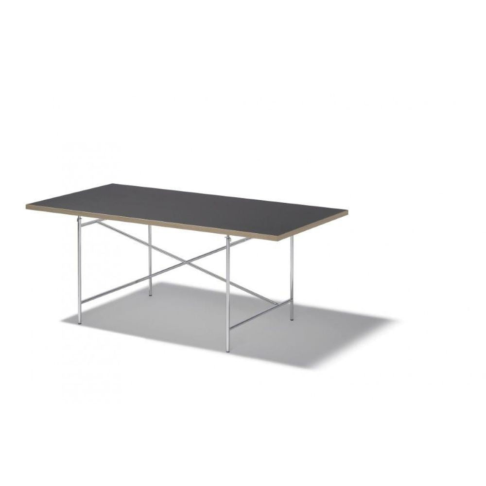 Schwarze Tischplatte 1400 x 800 mm für Eiermann Tischgestell