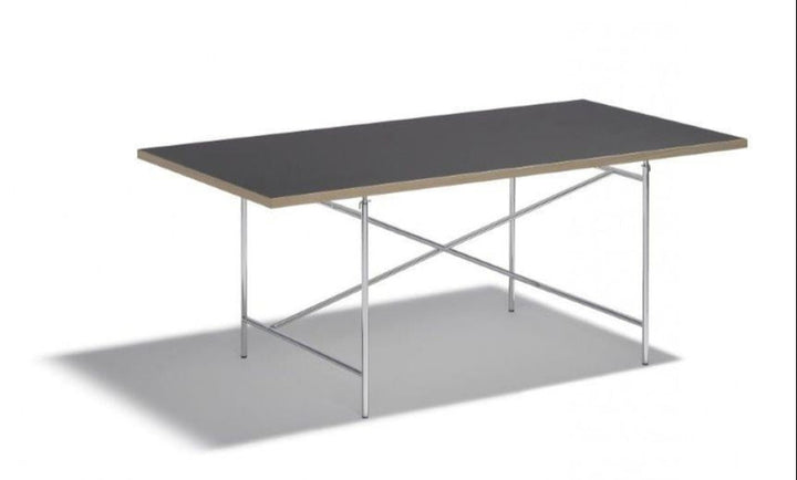 Schwarze Tischplatte 1600 x 800 mm für Eiermann Tischgestell