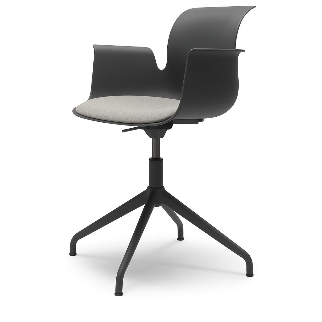 Pro Armchair Viersternalugestell farbig pulverbeschichtet von Flötotto