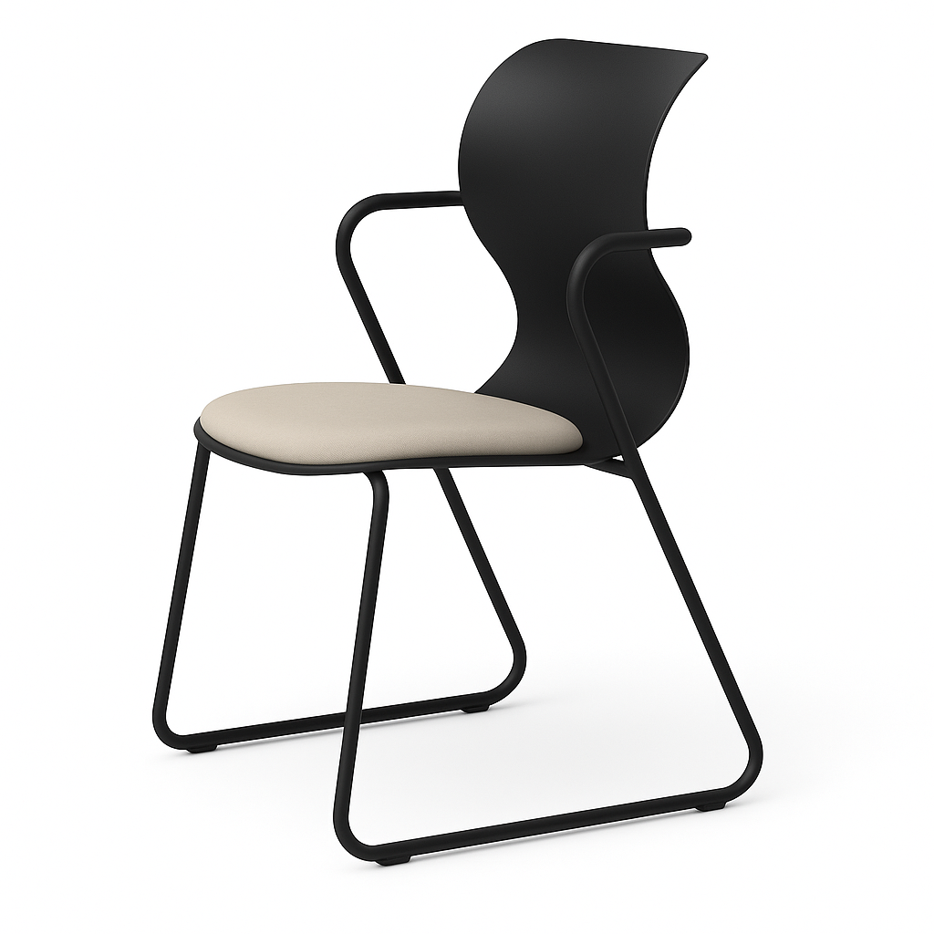 Pro Chair Gleitkufengestell mit Armlehne von Flötotto