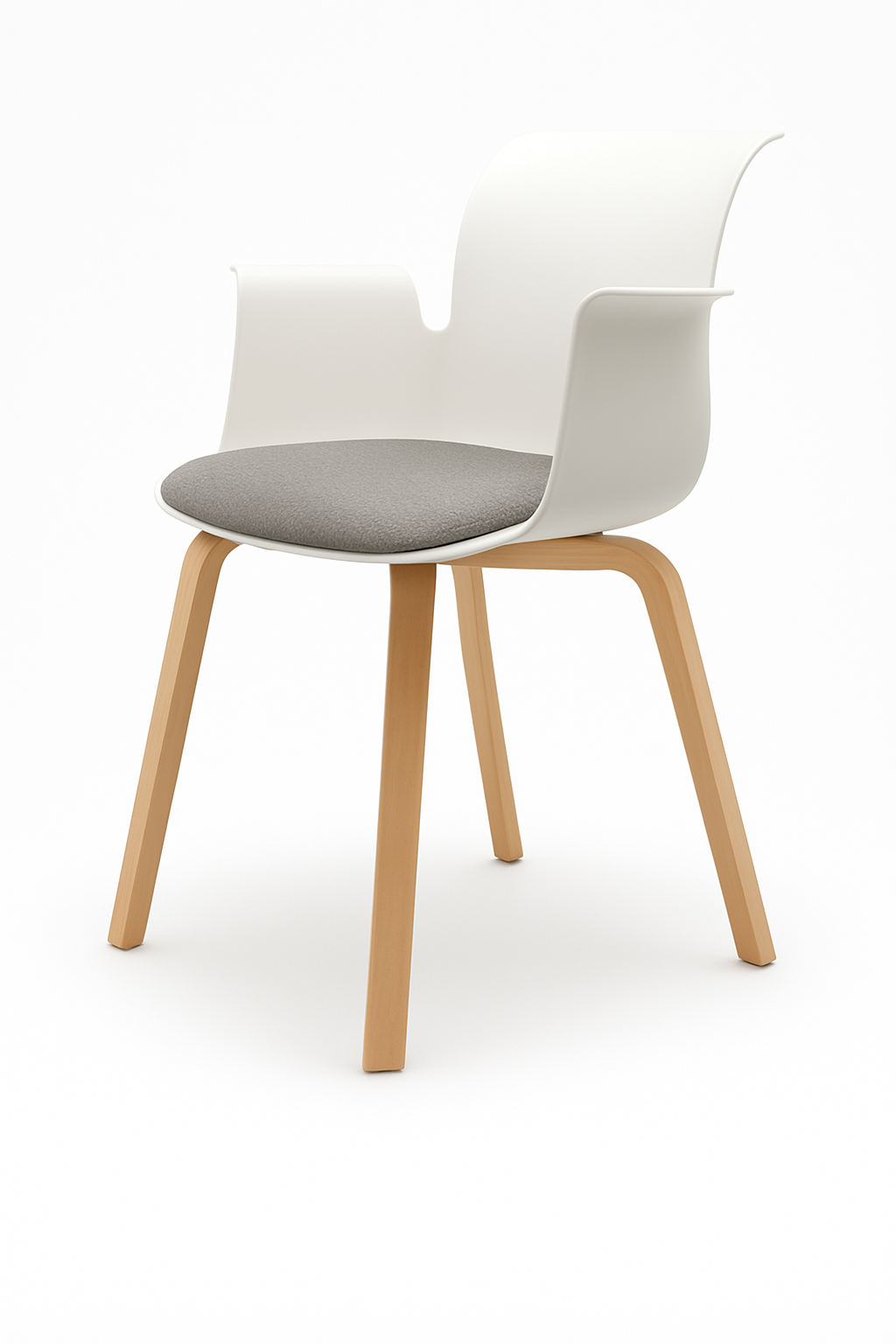 Pro Armchair Vierbeinholzgestell von Flötotto