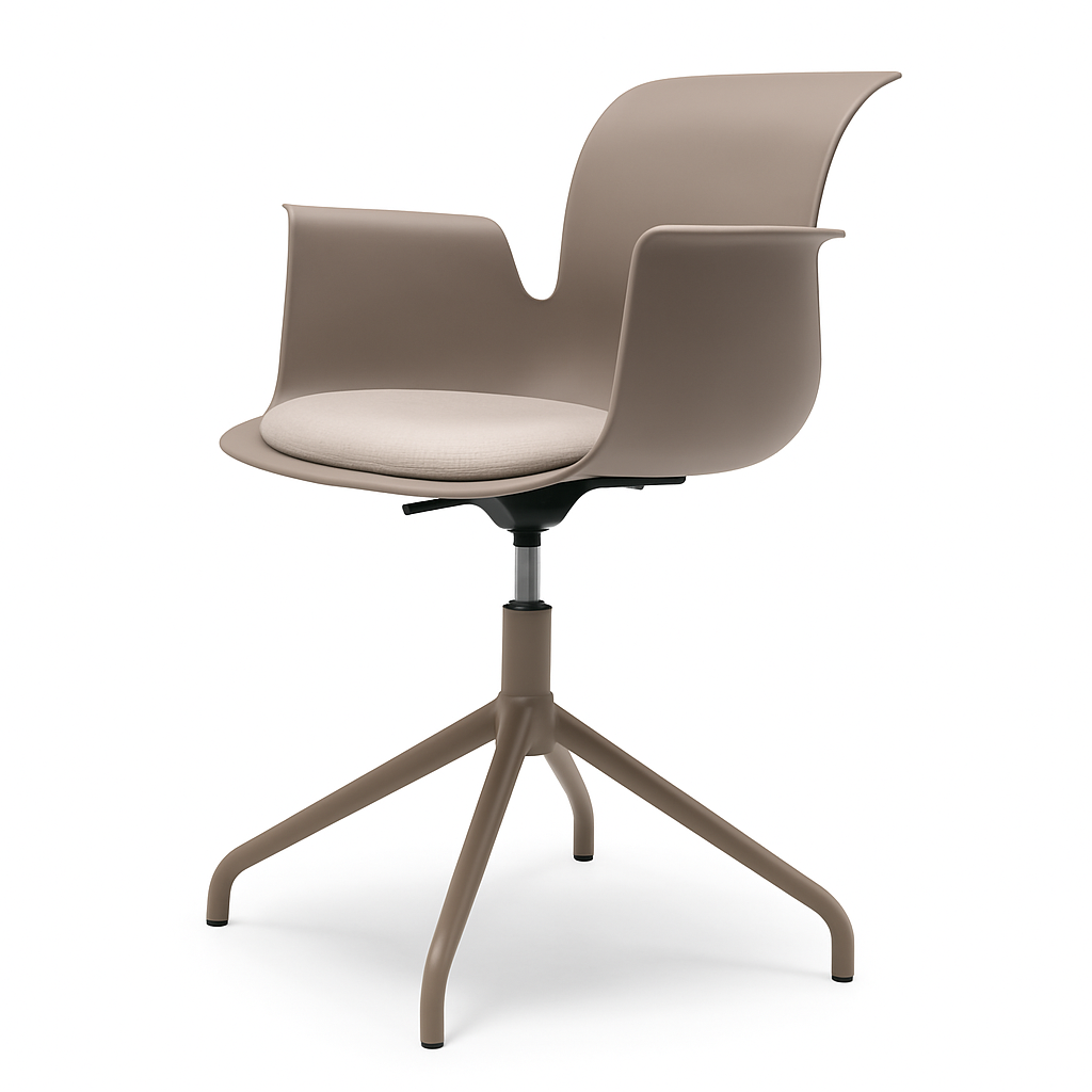 Pro Armchair Viersternalugestell farbig pulverbeschichtet von Flötotto