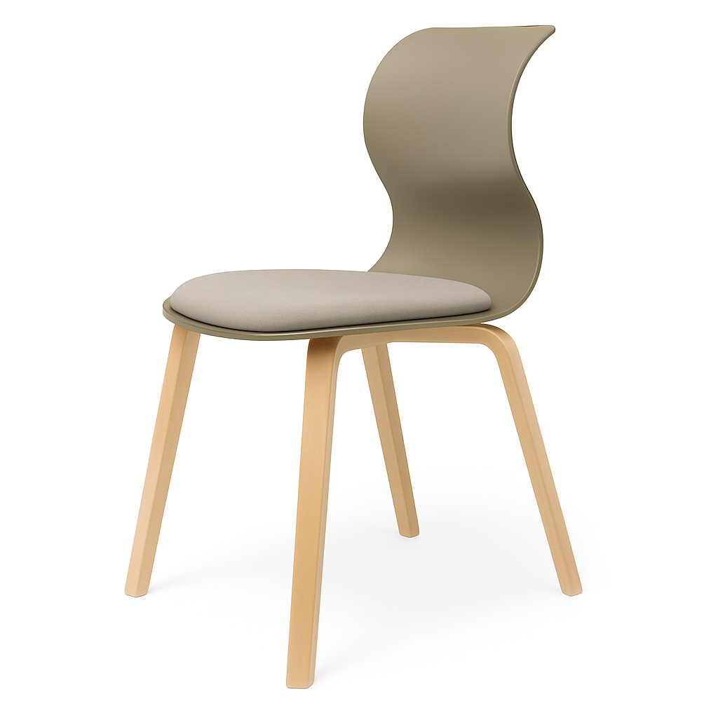 Pro Chair Vierbeinholzgestell von Flötotto