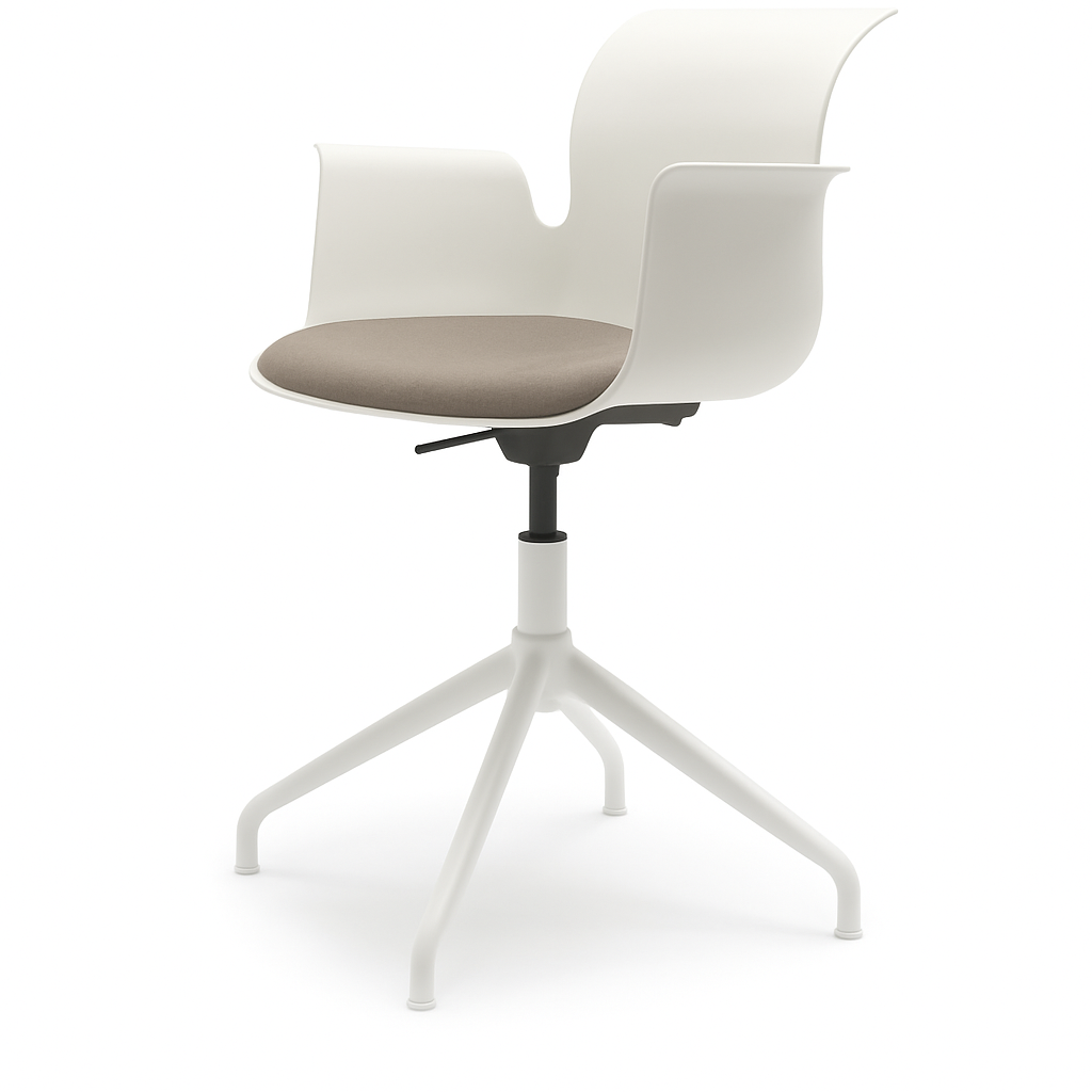 Pro Armchair Viersternalugestell farbig pulverbeschichtet von Flötotto