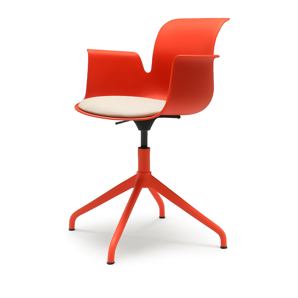 Pro Armchair Viersternalugestell farbig pulverbeschichtet von Flötotto