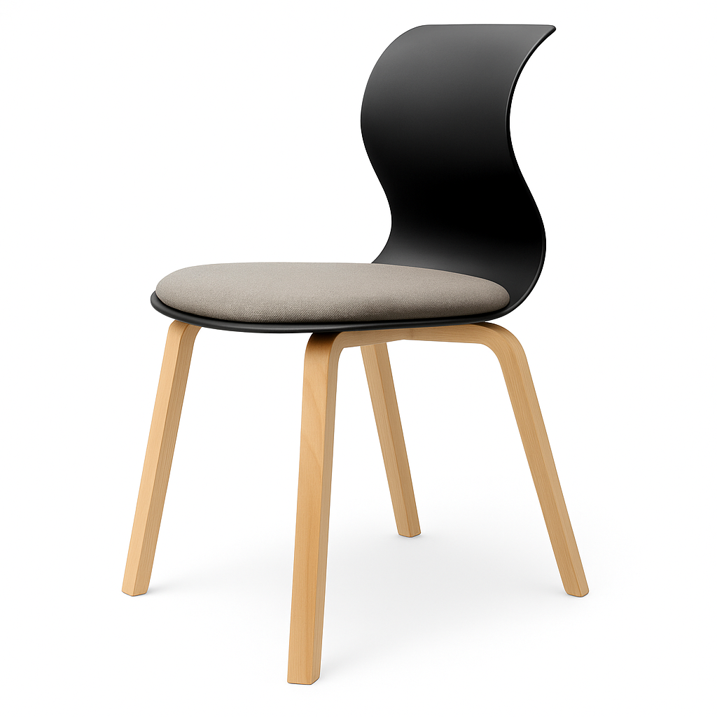 Pro Chair Vierbeinholzgestell von Flötotto