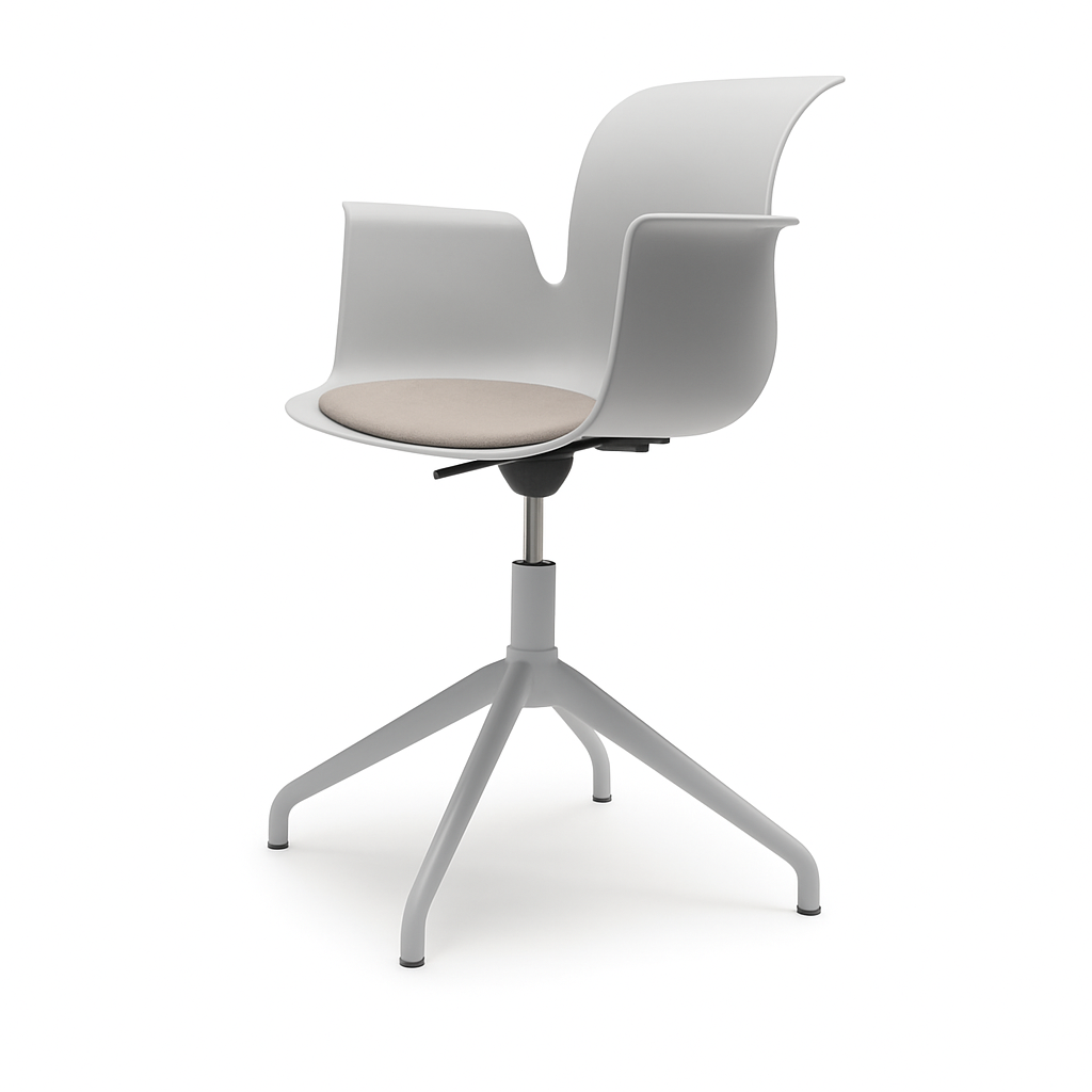 Pro Armchair Viersternalugestell farbig pulverbeschichtet von Flötotto