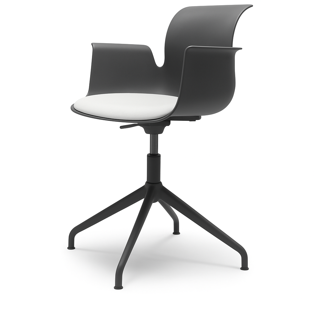 Pro Armchair Viersternalugestell farbig pulverbeschichtet von Flötotto