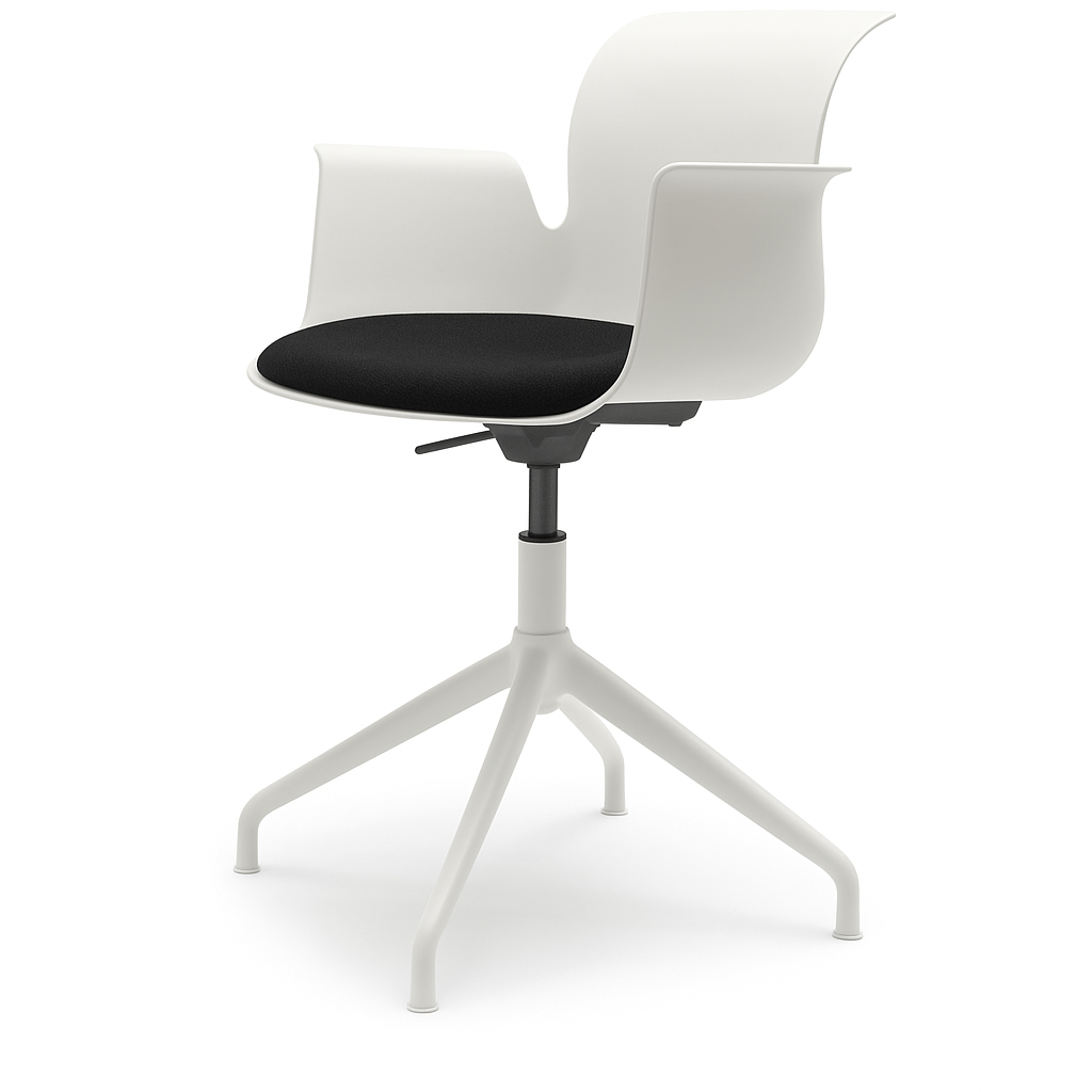 Pro Armchair Viersternalugestell farbig pulverbeschichtet von Flötotto
