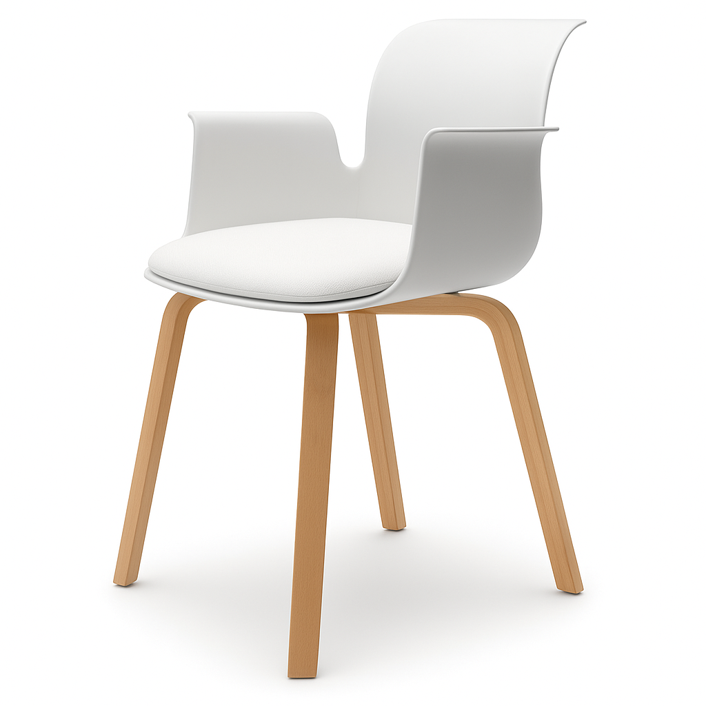 Pro Armchair Vierbeinholzgestell von Flötotto