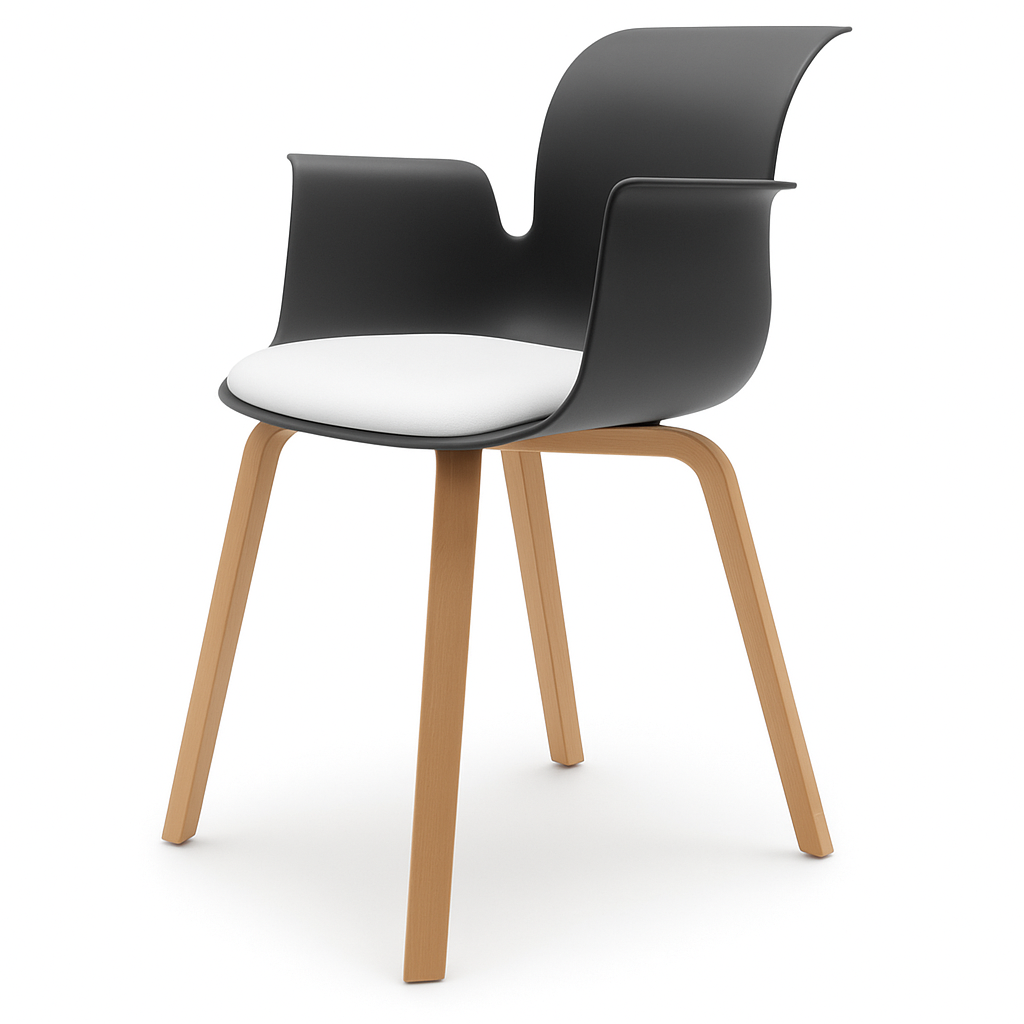 Pro Armchair Vierbeinholzgestell von Flötotto