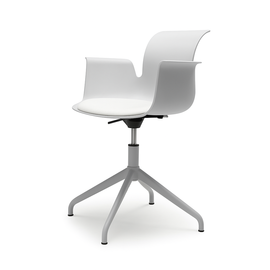 Pro Armchair Viersternalugestell farbig pulverbeschichtet von Flötotto
