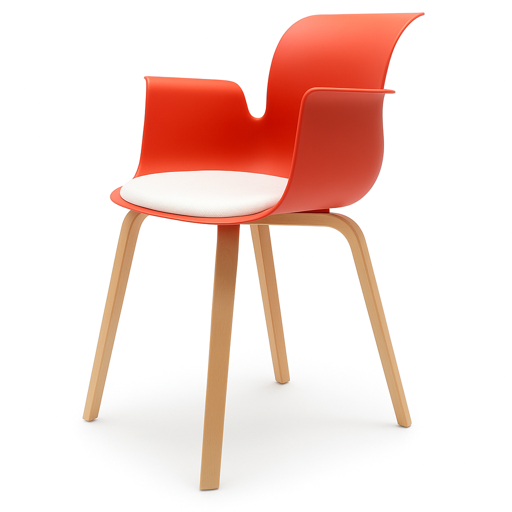 Pro Armchair Vierbeinholzgestell von Flötotto