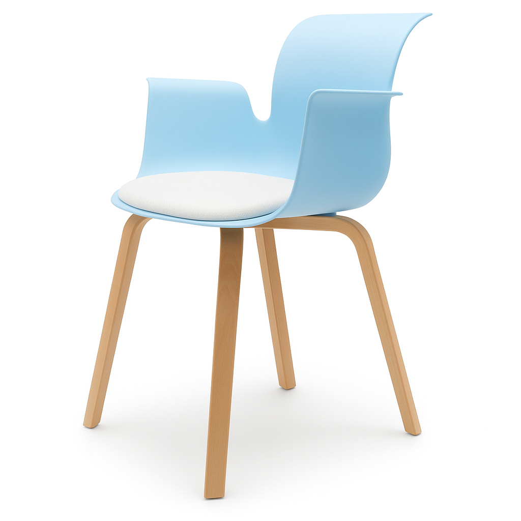 Pro Armchair Vierbeinholzgestell von Flötotto