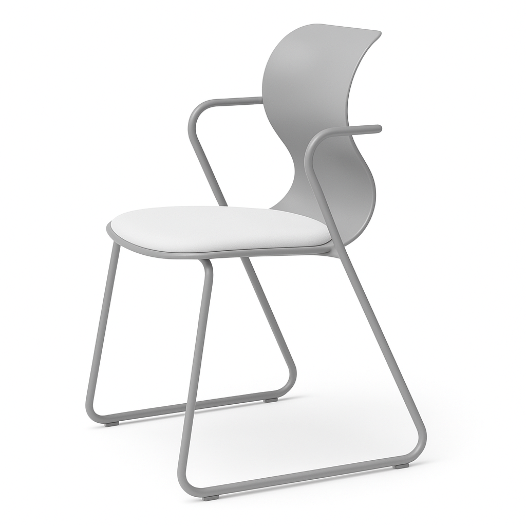 Pro Chair Gleitkufengestell mit Armlehne von Flötotto