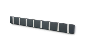 Wandgarderobe Knax mit acht Haken waagerecht von Loca