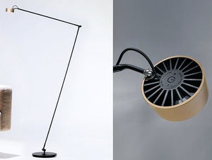 Boden Leseleuchte Basica mit Gelenk von Radius Absolut